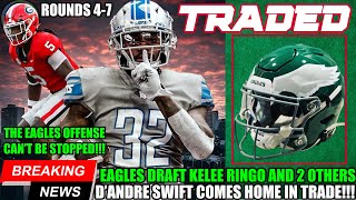 🏠 D'ANDRE SWIFT TRADED HOME!!! 🔥 EAGLES GET THE STUD RB! DRAFT KELEE RINGO PLUS 2 | SIGN 3 UDFA's