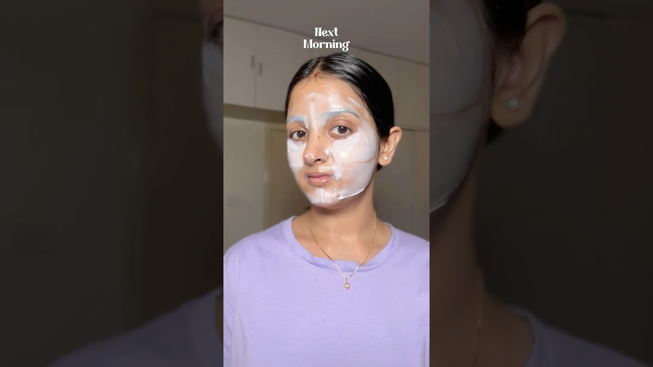 Trying Viral Collagen Sheet Mask For Glass Skin ✨🎀 