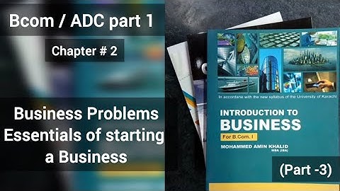 Introduction to Business | Chapter :2 (Part 3) Lecture # 7 | Amin Khalid | Karachi University | ITB