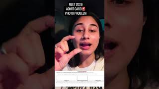 Neet 2026 Admit Card Photo Problem #neet #neet2026 #neetmotivation #neetprepration