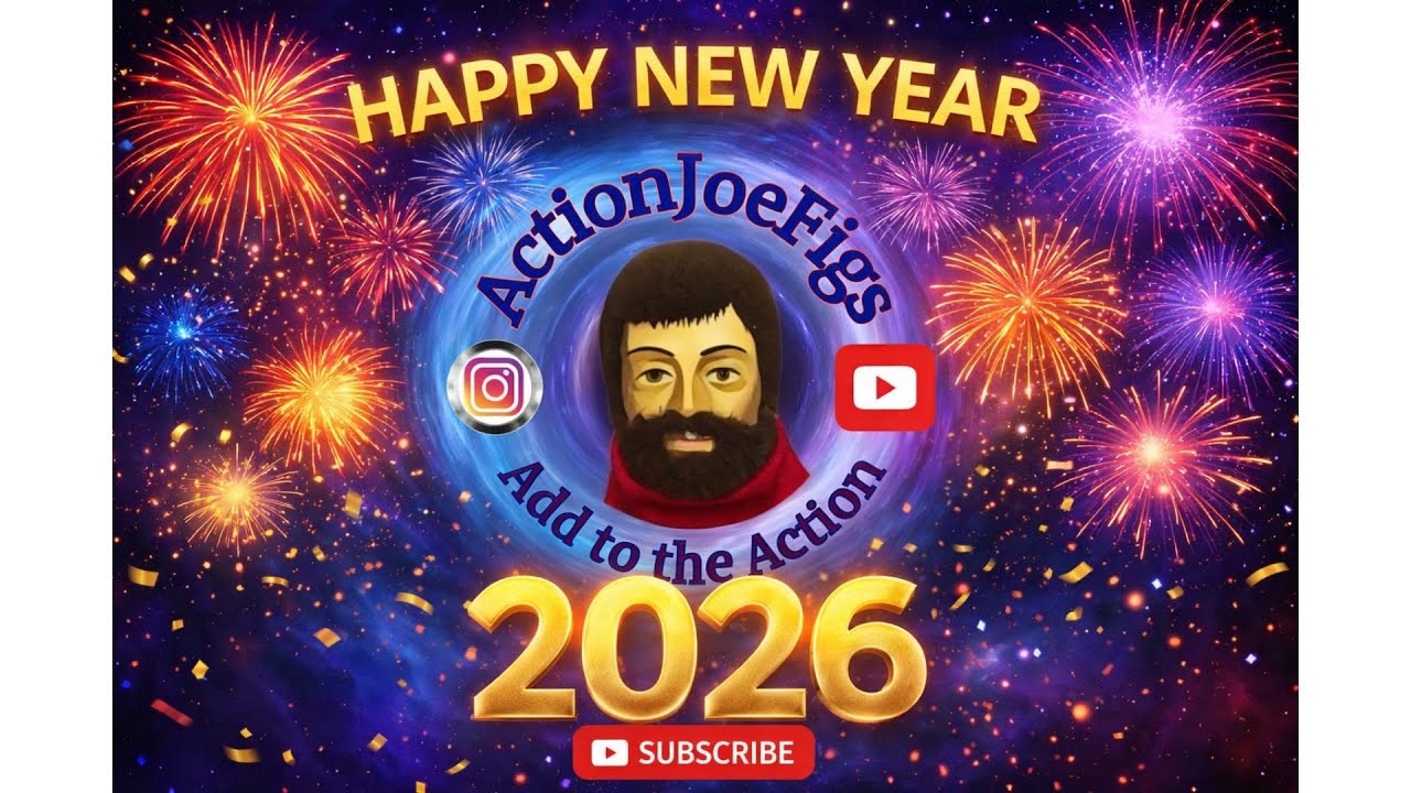 Happy New Year 2026 from ActionJoeFigs (small haul with 1/12 scale 3D printed vehicle