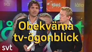 SVT:s obekvämaste tv-ögonblick | Bloopers |