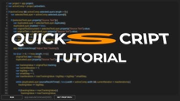 QuickScript Tutorial