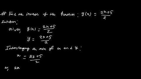 Grade 10, Optional Mathematics for Nepali Students - #9 Inverse Function Exercise