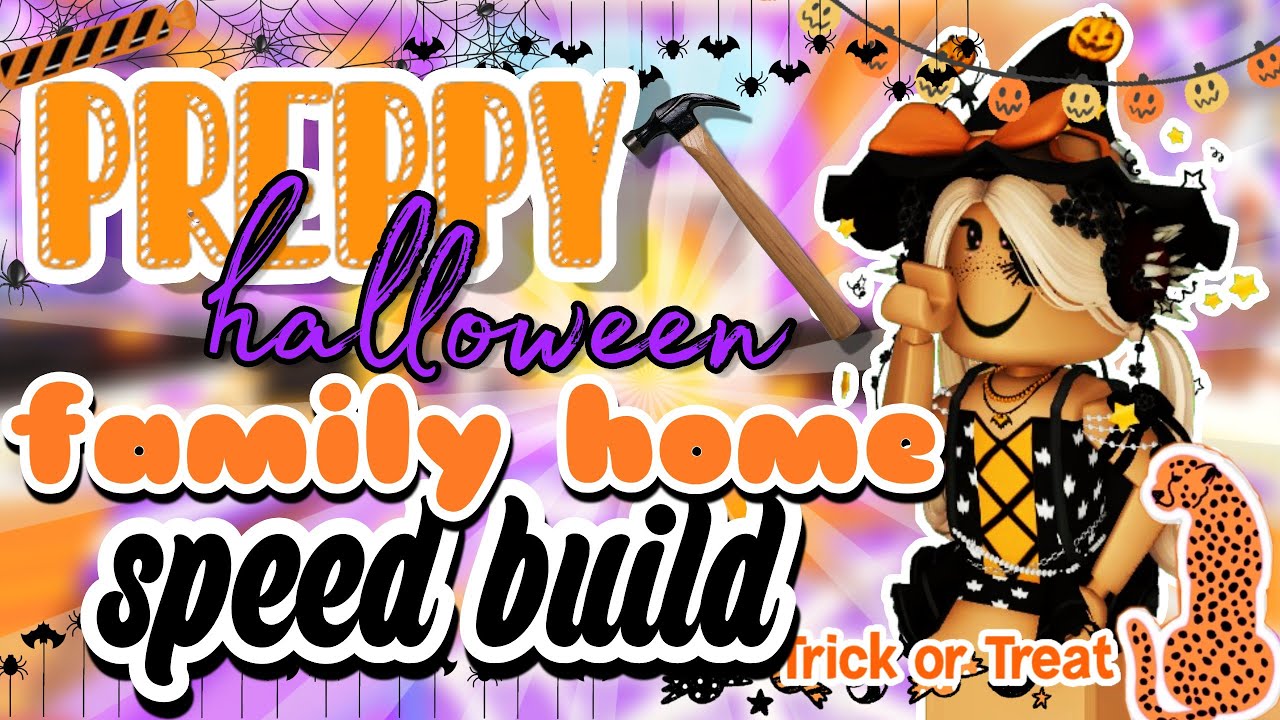 💜СКОРОСТНАЯ ПОСТРОЙКА ДОМА В СТИЛЕ «ЭПРИППИ ХЭЛЛОУИН»! *ЧАСТЬ 1* 🎃💀