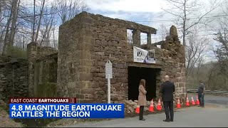 4.8 magnitude earthquake hits New Jersey, historic site damaged