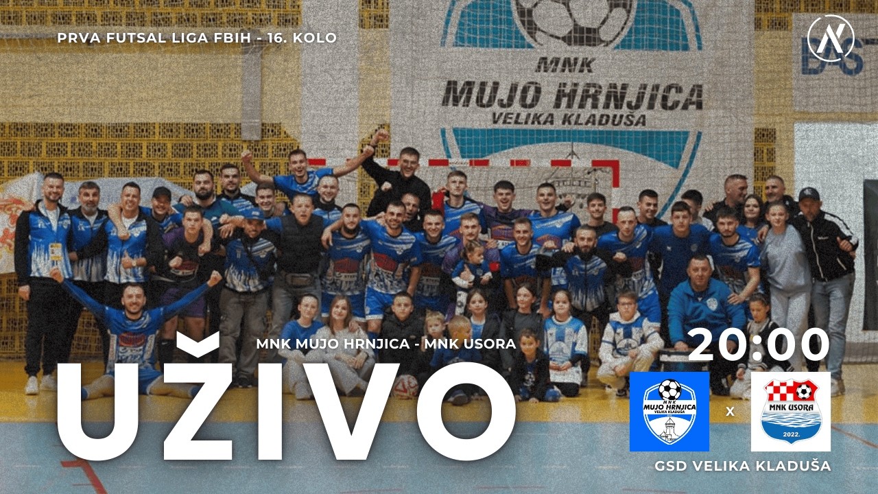16. kolo Prve futsal lige FBiH | MNK Mujo Hrnjica - MNK Usora