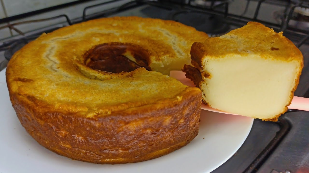 BOLO MOLE DE LEITE PARA O CAFÉ DA MANHÃ COM SÓ 2 OVOS FICA MELHOR QUE O DA PADARIA 