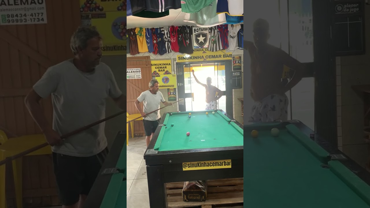 Image of video the Valendo cerveja Heineken, 15 bolas coladas em 30 tacadas, quem ganhou 😁!!! 15