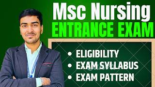 MSc Nursing Entrance Exam 2026 | Eligibility, Syllabus &amp; Exam Pattern | Complete Guide