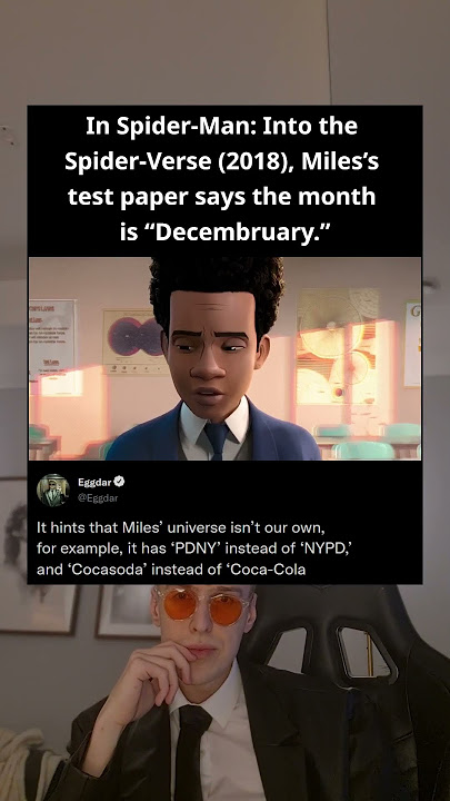 In Spider-Man: Into the Spider-Verse (2018), Miles's test paper says the month is 'Decembruary'