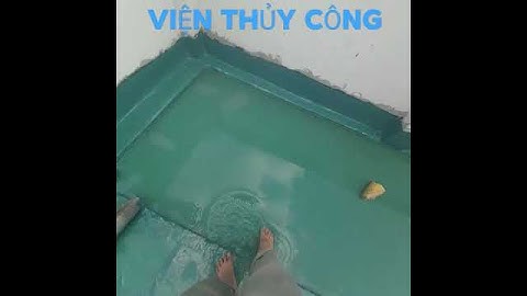 Chống thấm sàn mái sử dụng Polyurethane gốc nước 1 thành phần - Mở lắp dùng ngay không cần pha trộn