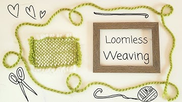 How To Weave Without A Loom (& Instead With A Picture Frame!) 🧶