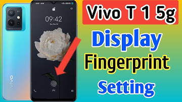 Vivo T1 In Display Fingerprint Setting | Vivo t1 Me Display Fingerprint Kaise Lagaen | T1