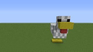 как построить курицу в minecraft