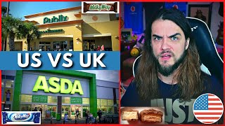 How are British and American Supermarkets Different? | American Reacts