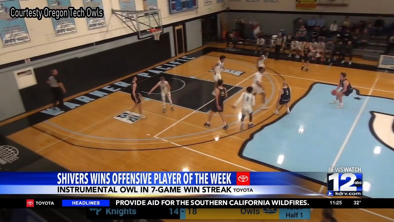 Oregon Tech's Keegan Shivers wins Cascade Collegiate Conference Offensive Player of the Week