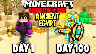 I Survived 100 Days in ANCIENT EGYPT in Minecraft Hardcore