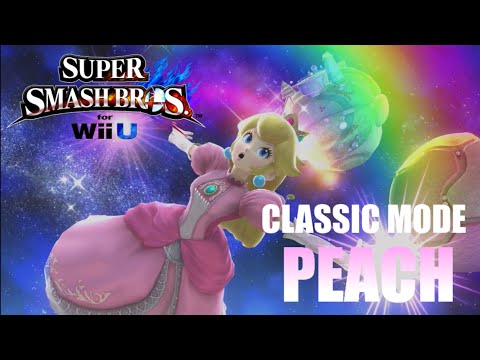 Super Smash Bros For Wii U - Classic Mode: Peach - YouTube
