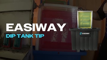 Screen Print Tip 05 - Dip Tank Tip