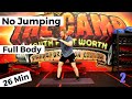 Low impact no jumping no equipment hiit training  full body  the camp transformation center