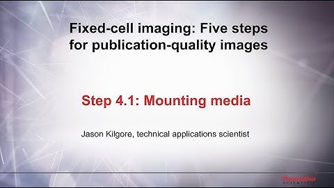 4.1 Mounting media–Fixed cell imaging: 5 steps for publication-quality images