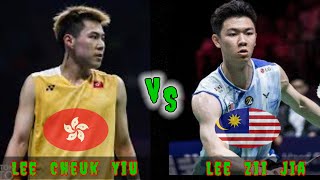 Badminton Lee Zii Jia (MALAYSIA) vs (HONGKONG) Lee Cheuk Yiu Mens Singles