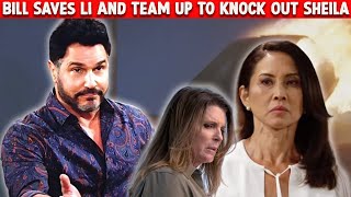 Bill Saves Li And Team Up To Knock Out Sheila - The Bold And The Beautiful Spoilers