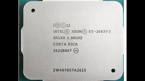 Đánh giá xeon e5-2683 v3