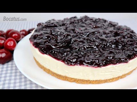 Video: Tartas De Queso Con Cerezas Y Chocolate