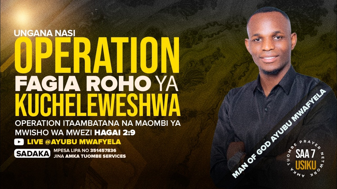 💥💥 UNSTOPPABLE PRAYER 🔥 DAY  1 OPERATION FAGIA ROHO YA KUCHELEWESHWA - MAOMBI YA USIKU WA MANANE🪔