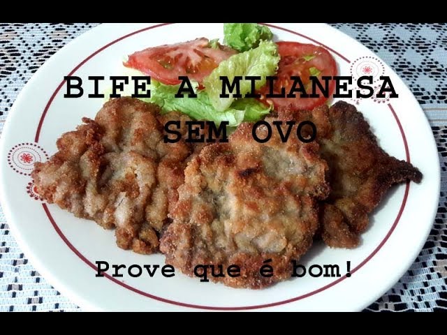 Bife à milanesa sem ovos