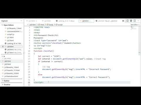 JavaScript Password Validation | Simple If-Else Example