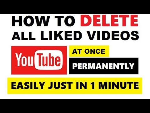 როგორ წავშალოთ ყველა მოწონება youtubze