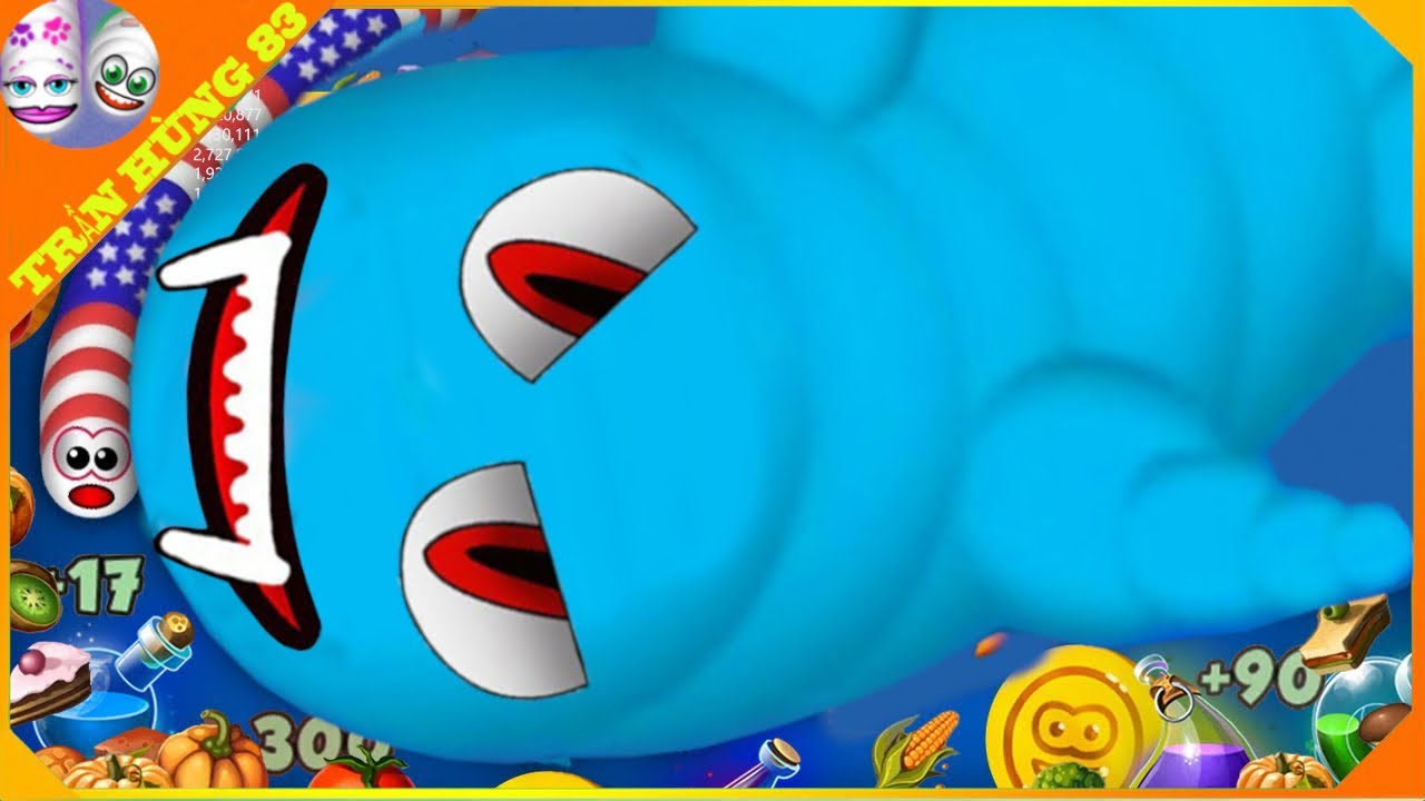 🐍WORMSZONE.IO | GIANT SLITHER SNAKE TOP 01 / Epic Worms Zone Best Gameplay! | Trần Hùng 83