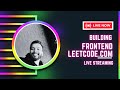  building frontendleetcodecom live  solving frontend interview questions  insertion sort 