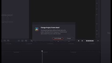 Change Project Frame rate? Popup: Don
