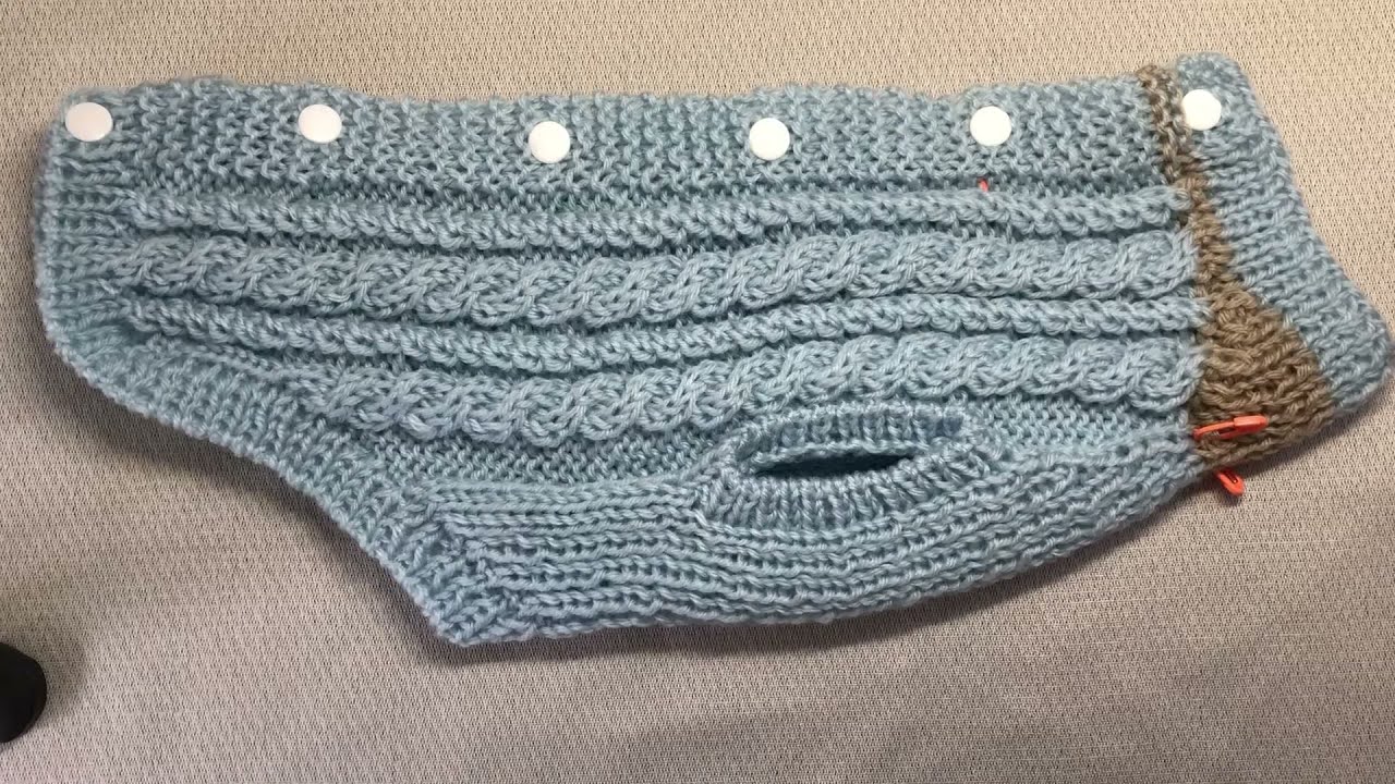 犬のセーターの編み方② - YouTube