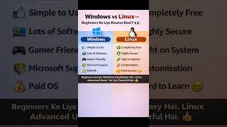 Windows vs Linux – Beginners Ke Liye Kaunsa Best Hai? 🤔💻#operatingsystem