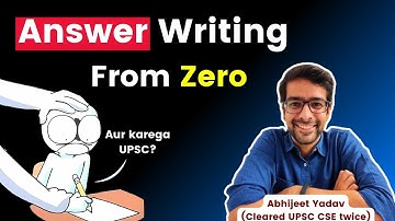 How to start answer writing from ZERO | UPSC CSE 2026
