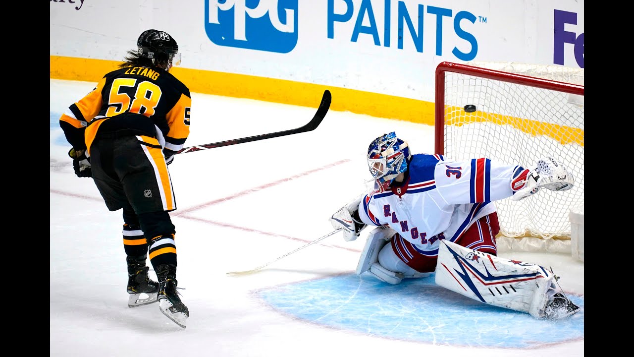 Rangers blow late lead, fall to Penguins in shootout