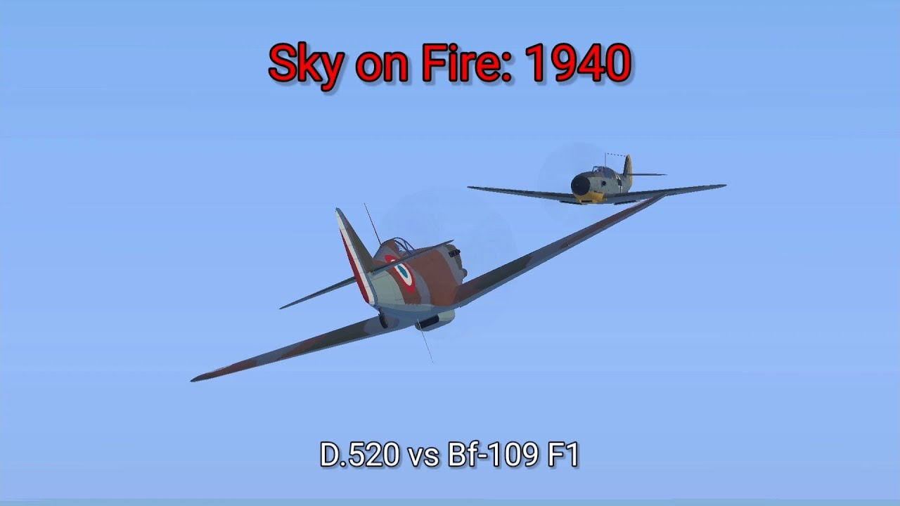 D.520 vs Bf109 F1 one of the most fun experience