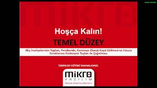 Mikro Yazılım Alış İrsaliyesi Türleri ve Faturalaştırma İşlemleri Eğitimi