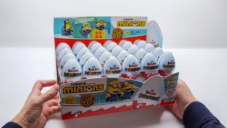 Unboxing of the special version of Kinder Surprise Eggs Minions 