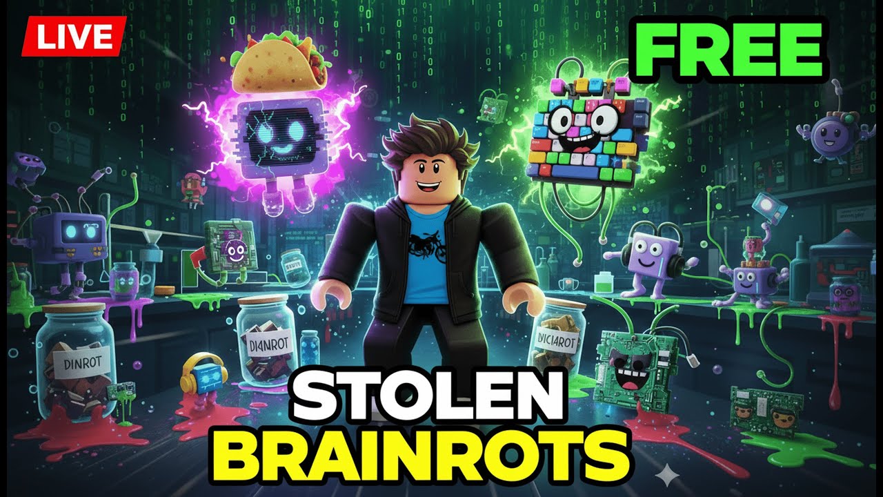 🔴 LIVE | CHAT = FREE STOLEN BRAINROT in Roblox Steal A Brainrot - YouTube