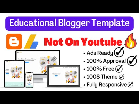New education blogger template[Not on internet], by Blog Builder. education theme for blogger #theme