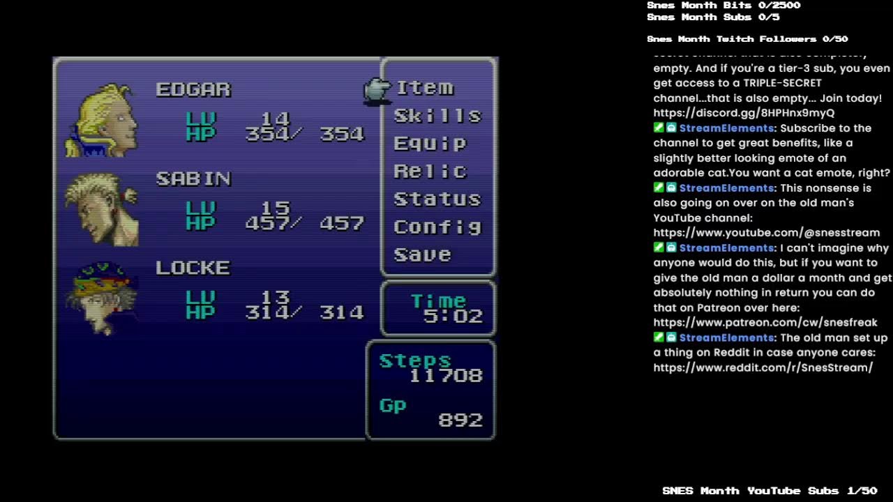 (8) SNES Month 2026: Final Fantasy III (night 2)