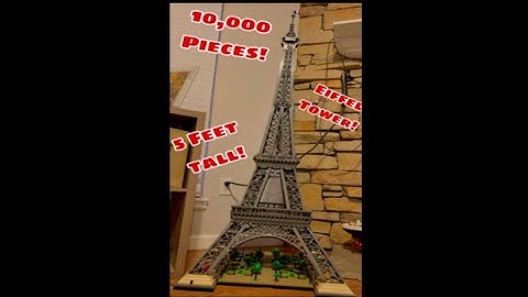 Lego Eiffel Tower - Set 10307 - 10001 pieces - 5 Feet Tall😲