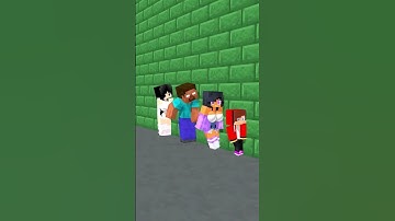 Wall or Fall - Baby JJ MIKEY? 😱 #minecraft