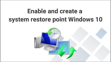 Enable and create a system restore point Windows 10